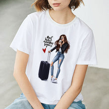 Load image into Gallery viewer, Summer Women  T-shirt 2019 Fashion Thin Section T Shirt Harajuku Printed Tshirt Leisure Streetwear Female Clothing