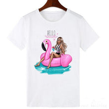 Load image into Gallery viewer, Summer Women  T-shirt 2019 Fashion Thin Section T Shirt Harajuku Printed Tshirt Leisure Streetwear Female Clothing