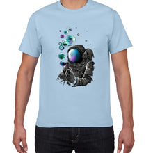 Load image into Gallery viewer, YEV F629MT creative planet cotton t shirt men loose cool spaceman T-shirt casual summer funny tshirt Tee shirt homme men clothes