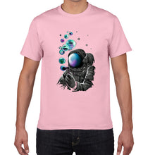Load image into Gallery viewer, YEV F629MT creative planet cotton t shirt men loose cool spaceman T-shirt casual summer funny tshirt Tee shirt homme men clothes