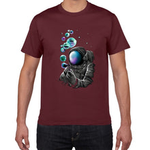 Load image into Gallery viewer, YEV F629MT creative planet cotton t shirt men loose cool spaceman T-shirt casual summer funny tshirt Tee shirt homme men clothes