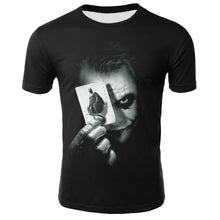 Load image into Gallery viewer, Plus Size S-4XL Cool Joker T Shirt men Summer Harajuku T-shirt Crew Neck Casual Tee Shirt Homme funny t-shirts 0 neck