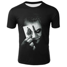 Load image into Gallery viewer, Plus Size S-4XL Cool Joker T Shirt men Summer Harajuku T-shirt Crew Neck Casual Tee Shirt Homme funny t-shirts 0 neck